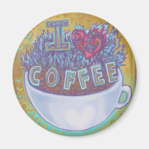 Iハートコーヒーマグネット マグネット