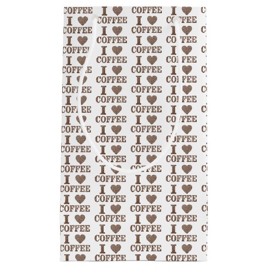 Iハートコーヒー抱き枕 スモールペーパーバッグ (正面)