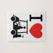 Iハートゴルフカート ジグソーパズル (横)