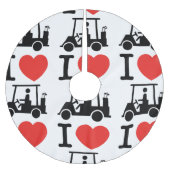 Iハートゴルフカート ブラッシュドポリエステルツリースカート (正面)