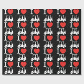 Iハートゴルフカート ラッピングペーパー (フラット)