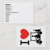 Iハートゴルフカート 名刺 (正面/裏面)