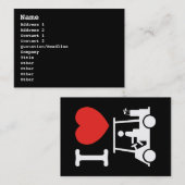 Iハートゴルフカート 名刺 (正面/裏面)