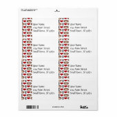 Iハートサル大好きモンキーヴァレンティーンギフト ラベル (フルシート)