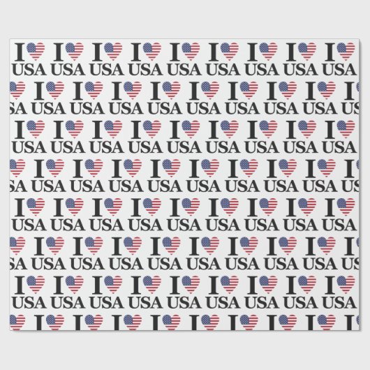 IハートザUSA ラッピングペーパー (フラット)