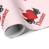 Iハートシアターピンク ラッピングペーパー (ロールコーナー)