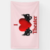 Iハートシアターピンク 横断幕 (縦)