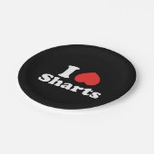 Iハートシャーツ ペーパープレート (アングル)