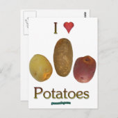 Iハートジャガイモ ポストカード (正面/裏面)