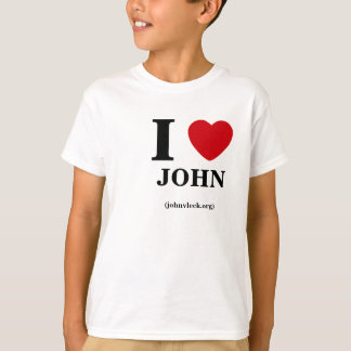 Iハートジョンの子供のティー Tシャツ