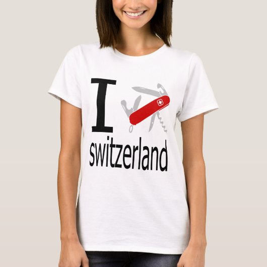 Iハートスイス連邦共和国 Tシャツ (正面)