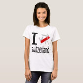 Iハートスイス連邦共和国 Tシャツ (正面フル)