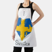 Iハートスウェーデン国旗 エプロン (インサイチュ)