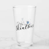 Iハートスキアチオス，ギリシャ国旗 タンブラーグラス (裏面)