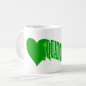 Iハートスクアチン コーヒーマグカップ (正面左)