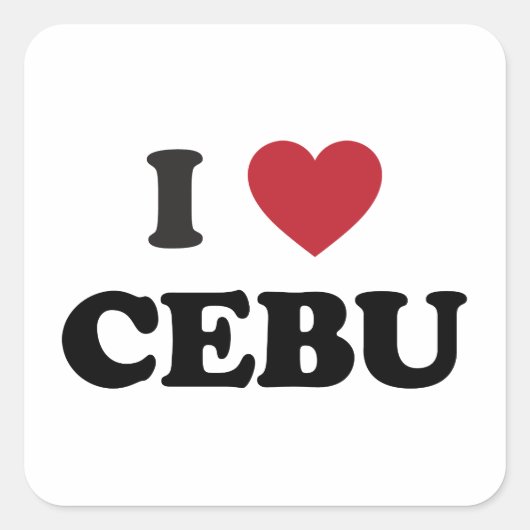 Iハートセブフィリピン スクエアシール (正面)