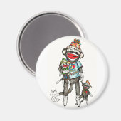 Iハートソックサル マグネット (正面/裏面)