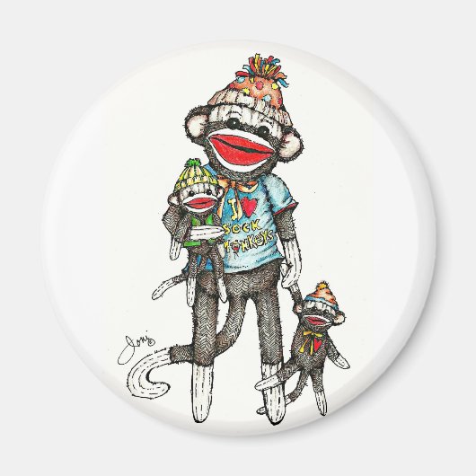 Iハートソックサル マグネット (正面)