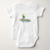 Iハートタコ走ス ベビーボディスーツ (裏面)