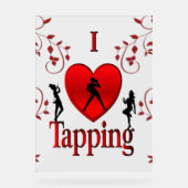 iハートタップダンス アクリルサイン (正面)