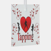 iハートタップダンス ガラスオーナメント (正面右)