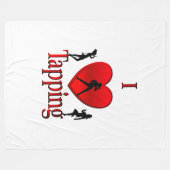 iハートタップダンス フリースブランケット (正面(横))