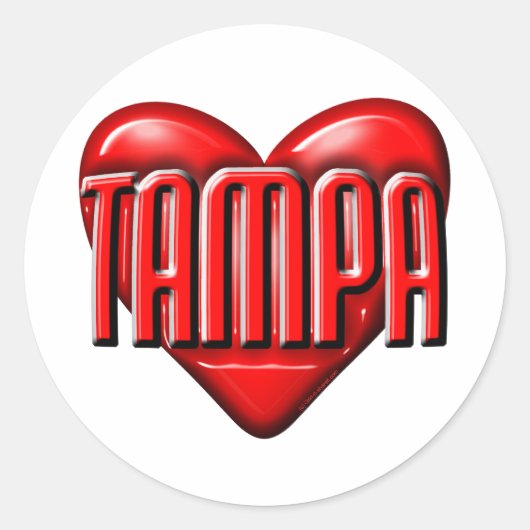 Iハートタンパ ラウンドシール (正面)