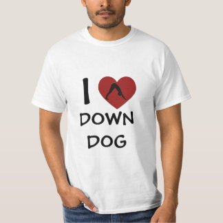 Iハートダウン犬 – ヨガTシャツ Tシャツ