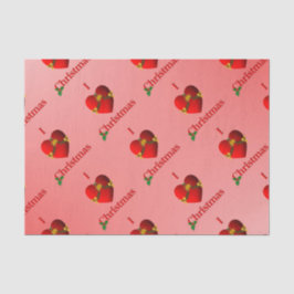 Iハートティッシュペーパーレッド 薄葉紙