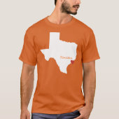 Iハートテキサス州-カスタマイズ可能な都市 Tシャツ (正面)