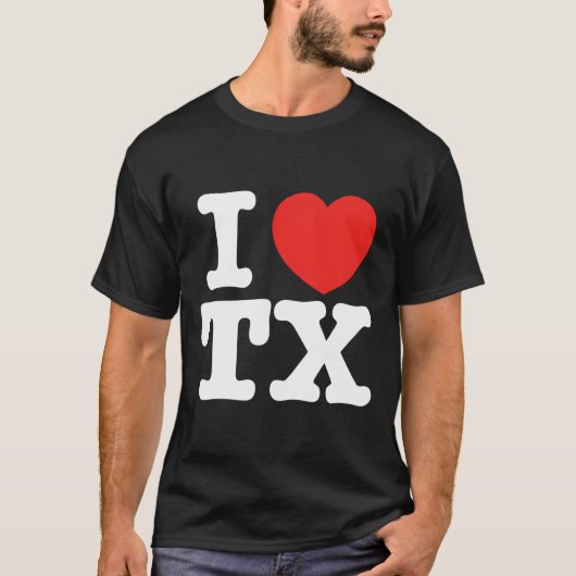 Iハートテキサス州Txラブ Tシャツ (正面)