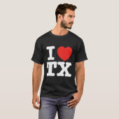 Iハートテキサス州Txラブ Tシャツ (正面フル)