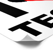 Iハートテクノおもしろいポスター ポスター (角)