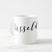 Iハートデュッセルドルフ、ドイツ国旗 コーヒーマグカップ (正面左)