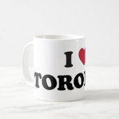 Iハートトロントカナダ コーヒーマグカップ (正面左)