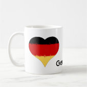 Iハートドイツ国旗 コーヒーマグカップ (左)