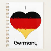 Iハートドイツ国旗 プランナー手帳 (正面)