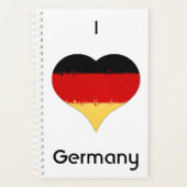 Iハートドイツ国旗 プランナー手帳 (正面)
