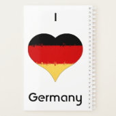 Iハートドイツ国旗 プランナー手帳 (裏面)
