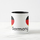 Iハートドイツ国旗 マグカップ (中央)