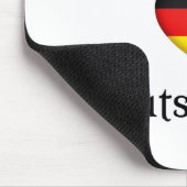 "Iハートドイツ"ドイツプライドワールドトラベラー マウスパッド (コーナー)