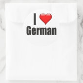 Iハートドイツ ラウンドシール (バッグ)