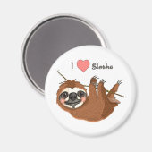 Iハートナマケモノ マグネット (正面/裏面)