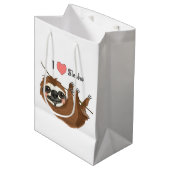 Iハートナマケモノ ミディアムペーパーバッグ (正面アングル)