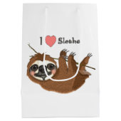 Iハートナマケモノ ミディアムペーパーバッグ (裏面)