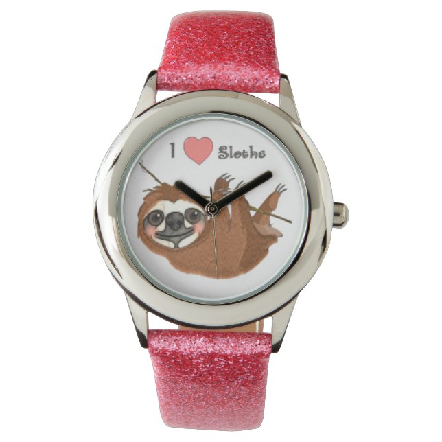 Iハートナマケモノ 腕時計 (正面)