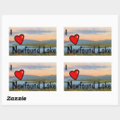 Iハートニューデント湖 長方形シール (シート)