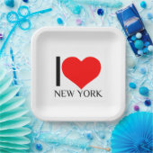 Iハートニューヨーク ペーパープレート (パーティー)