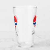 Iハートノルウェーグランジ国旗 タンブラーグラス (右)