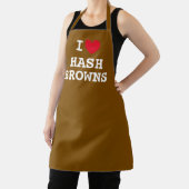 Iハートハッシュブラウン❤ブラウンおもしろいキッチンエプロン エプロン (インサイチュ)
